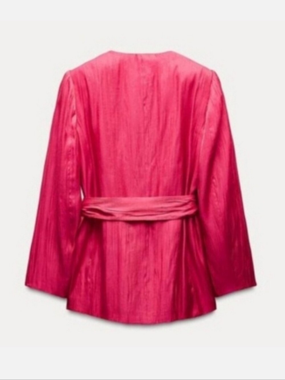 Zara Set 2pc Wide Pants and Blazer Pink Size XL - Picture 14 of 16